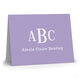 Colorful with White Monogram Folded Note Cards Image 16 of 16
